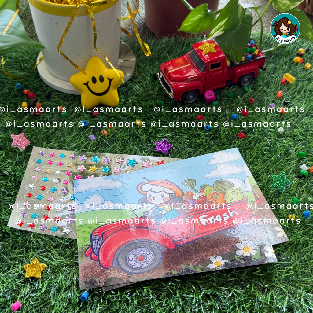 بطاقة شاحنة نعناع 💓🌱✨