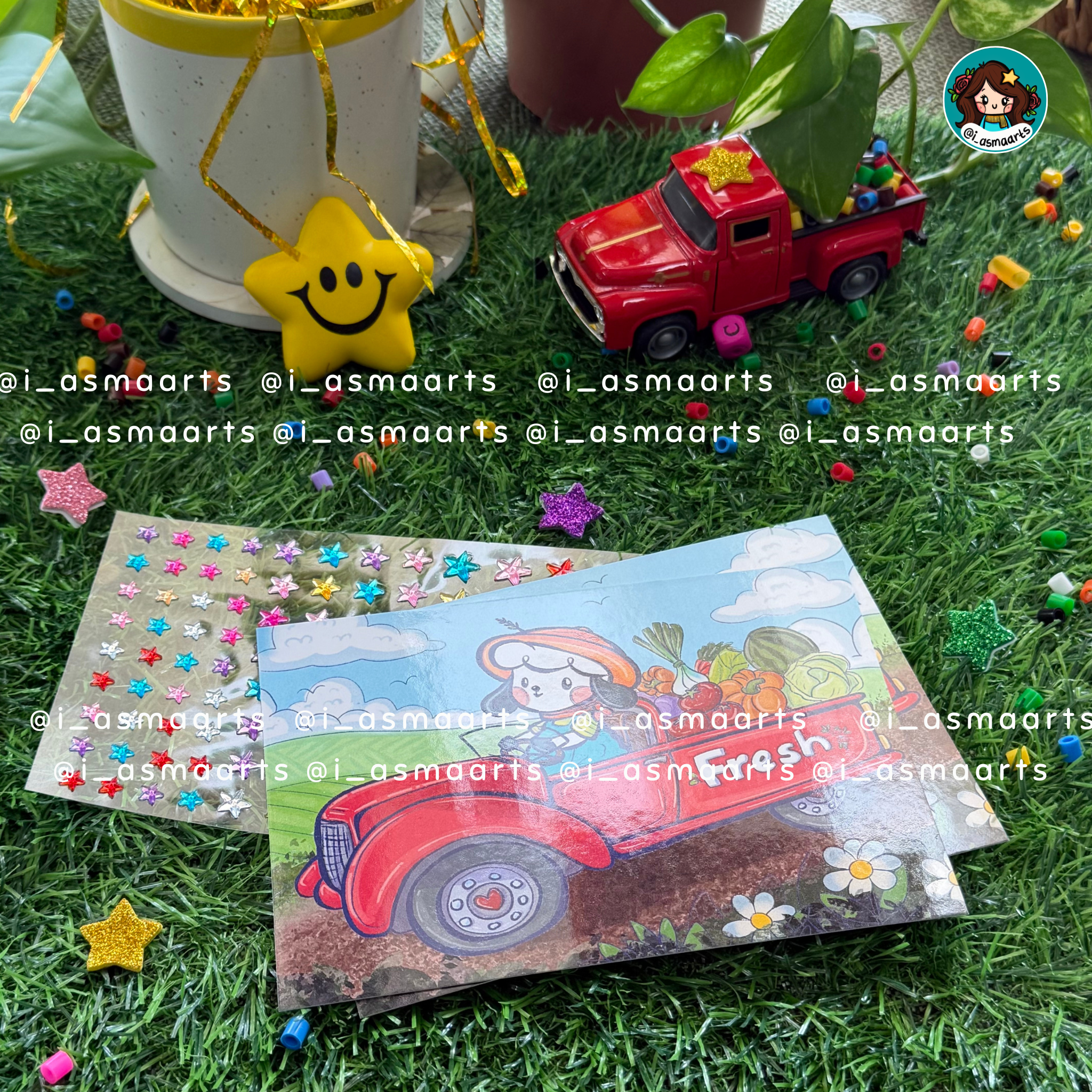 بطاقة شاحنة نعناع 💓🌱✨