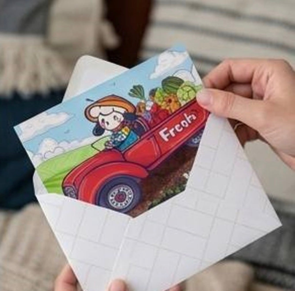بطاقة شاحنة نعناع 💓🌱✨
